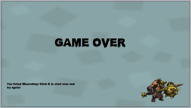 Game Over Page